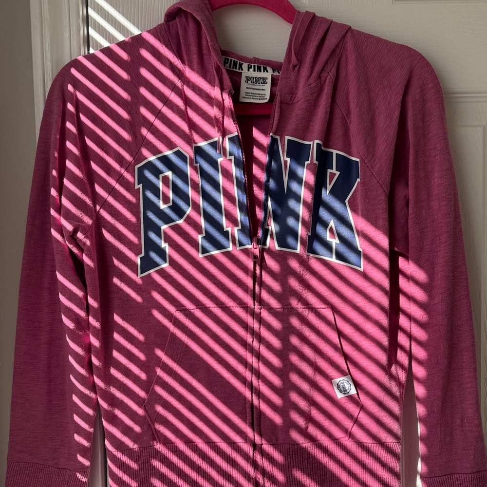 Victoria's Secret Pink Hoodie - Pink and Blue